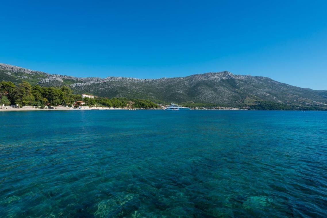 Luxury Beachfront Villa Mare With Private Pool At The Beach Orebic - Peljesac Kültér fotó